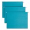 Smead Letter Size 1/5-Cut Tabs Colored Hanging File Folders - Teal (25/Box)